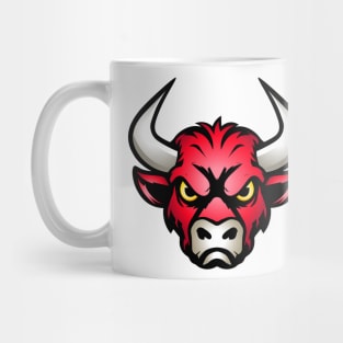 Bull Head Red Mug